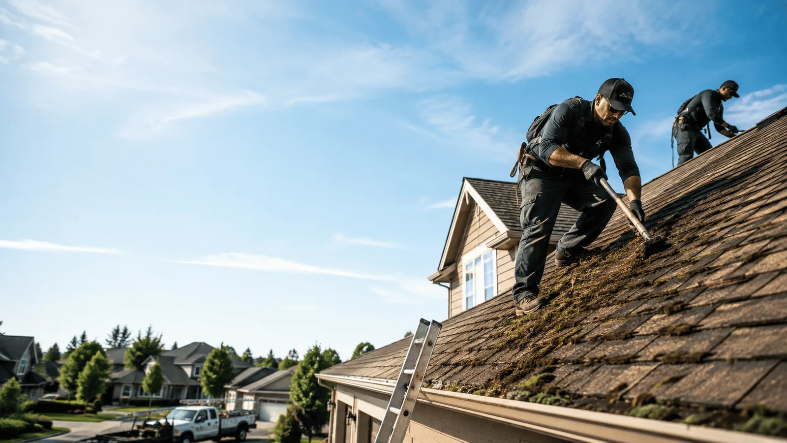 Roof Moss Removal in Voss, TX near me